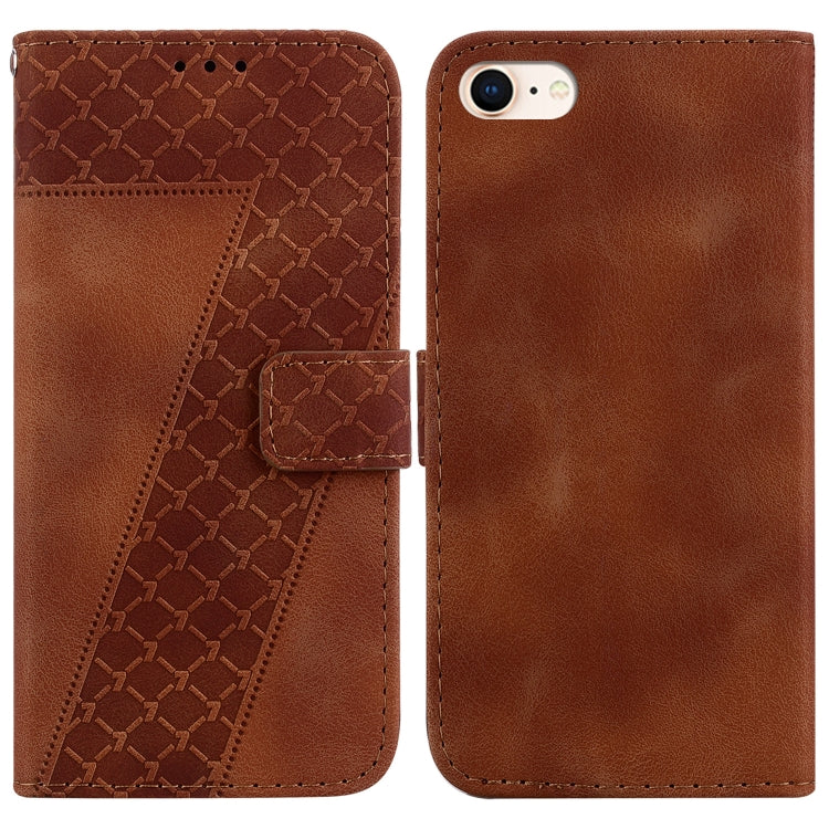 Seven-shaped Embossed Leather Phone Case, Series 1