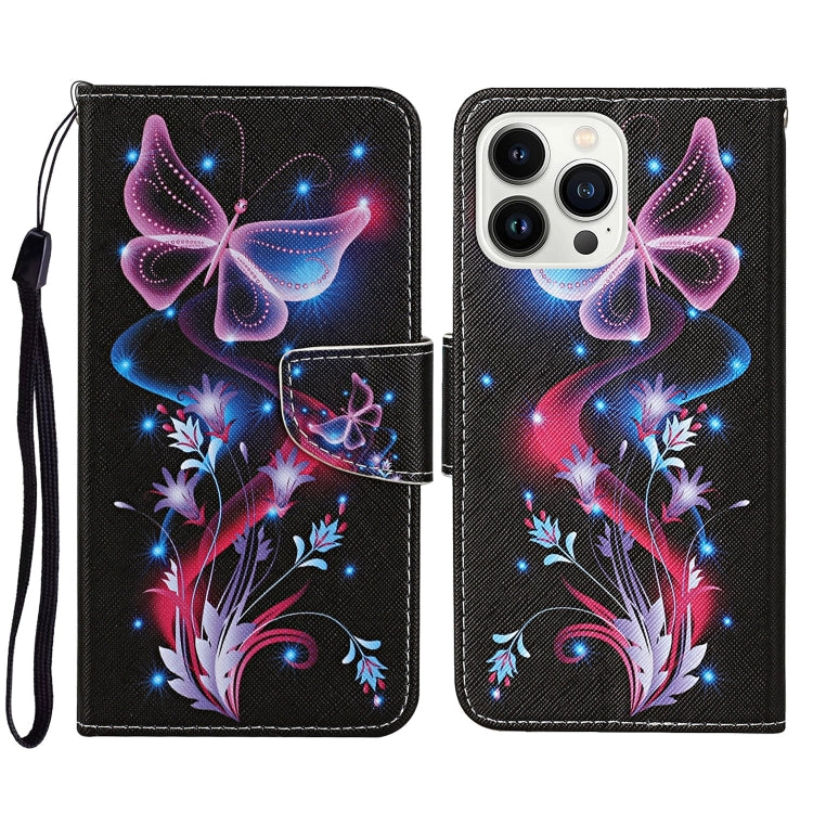 3D Colored Drawing Flip Leather Phone Case, Series 1