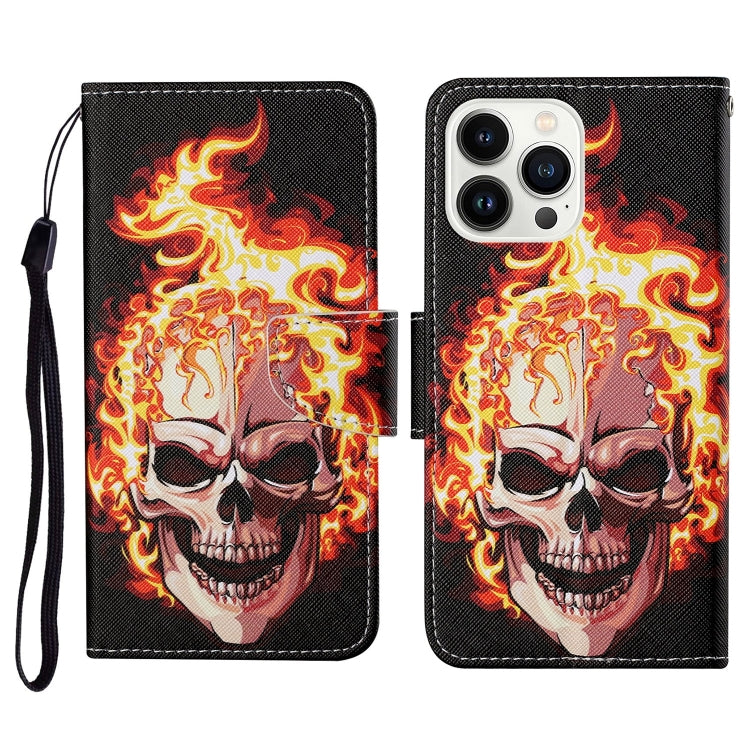 3D Colored Drawing Flip Leather Phone Case, Series 1