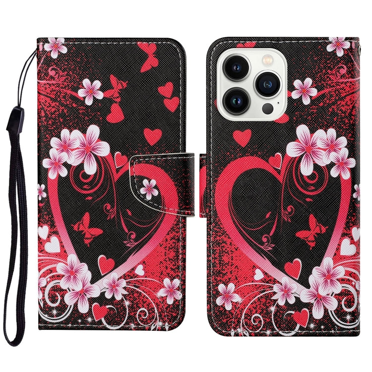 3D Colored Drawing Flip Leather Phone Case, Series 1