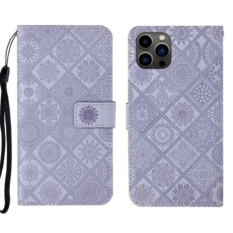 Ethnic Style Embossed Pattern Leather Phone Case, Series 1