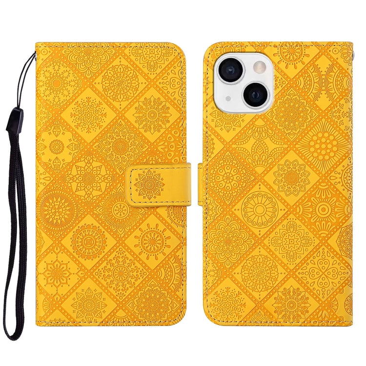 Ethnic Style Embossed Pattern Leather Phone Case, Series 1