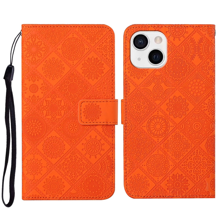 Ethnic Style Embossed Pattern Leather Phone Case, Series 1