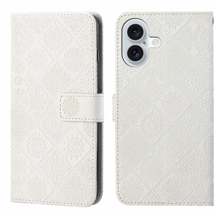 Ethnic Style Embossed Pattern Leather Phone Case, Series 1