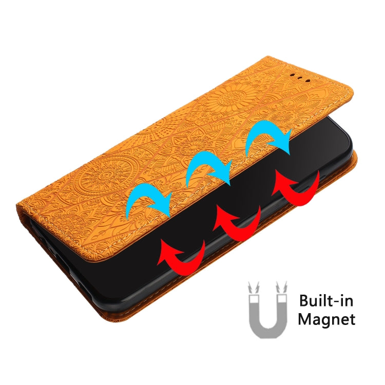 Ethnic Embossed Adsorption Leather Phone Case, For iPhone 15