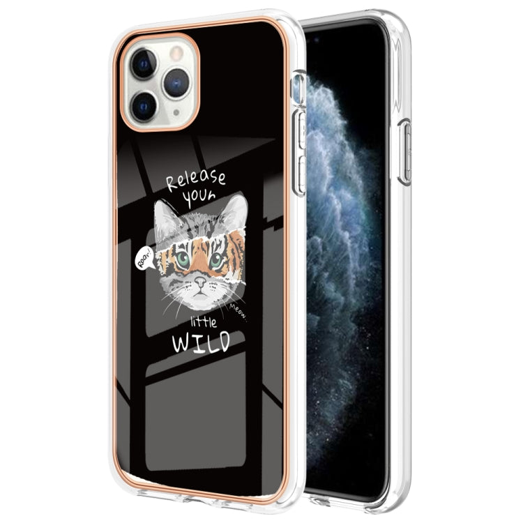 Electroplating Marble Dual-side IMD Phone Case, For iPhone 12 Pro Max, For iPhone 11 Pro Max, For iPhone 11