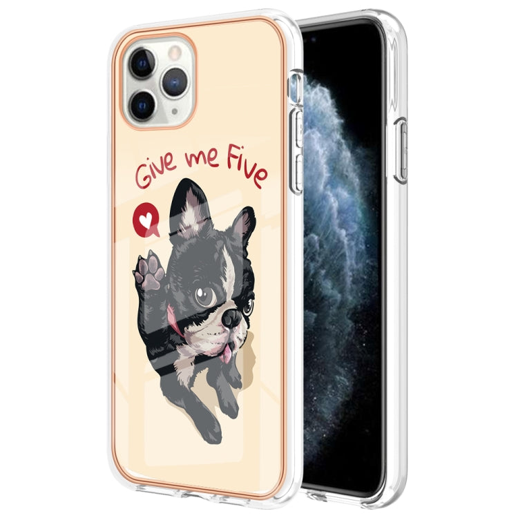Electroplating Marble Dual-side IMD Phone Case, For iPhone 12 Pro Max, For iPhone 11 Pro Max, For iPhone 11