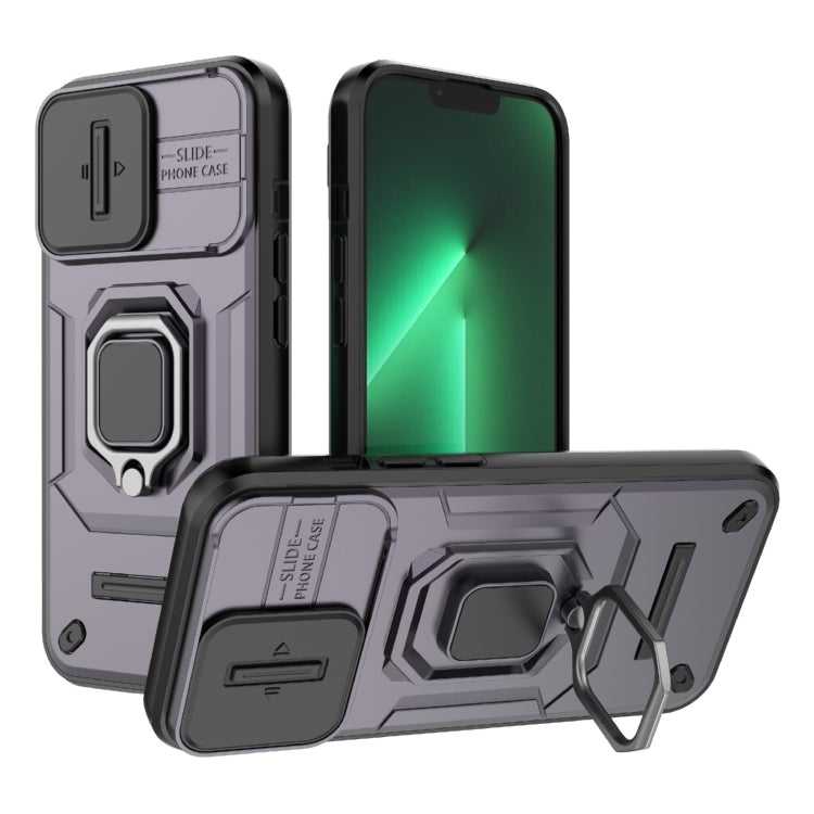 Sliding Camshield TPU + PC Shockproof Phone Case with Holder, Series 1