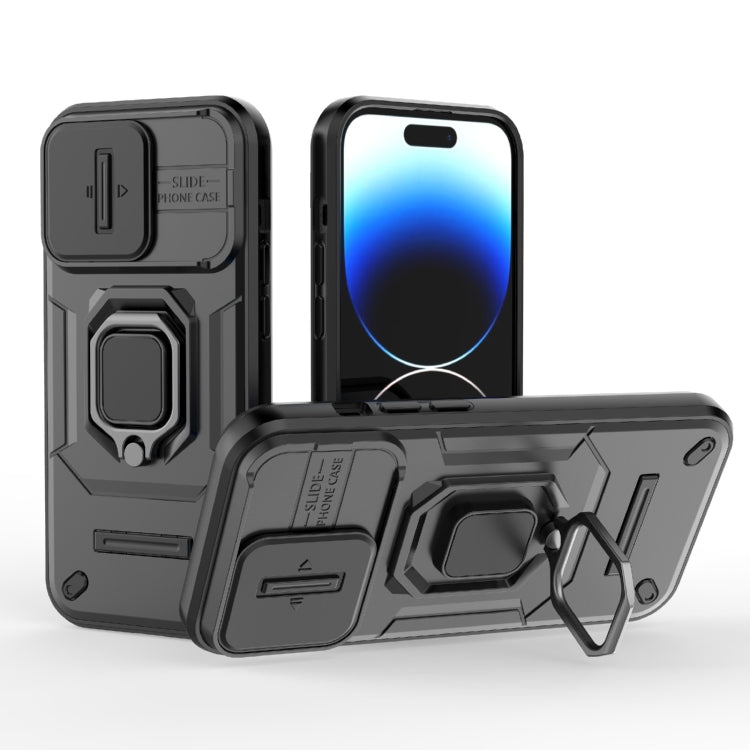 Sliding Camshield TPU + PC Shockproof Phone Case with Holder, Series 1