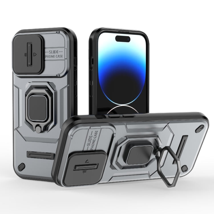 Sliding Camshield TPU + PC Shockproof Phone Case with Holder, Series 1