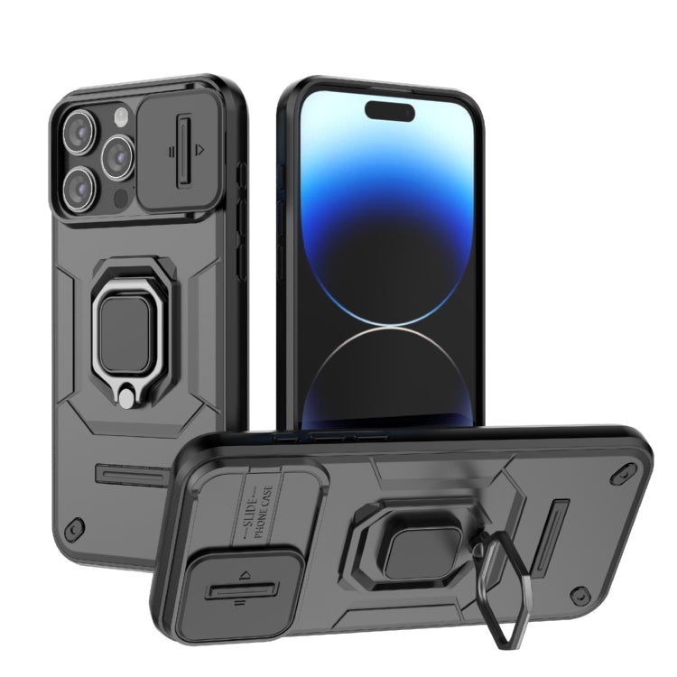 Sliding Camshield TPU + PC Shockproof Phone Case with Holder, Series 1