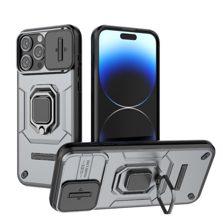 Sliding Camshield TPU + PC Shockproof Phone Case with Holder, Series 1