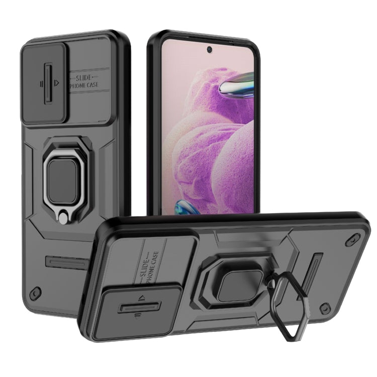 Sliding Camshield TPU + PC Shockproof Phone Case with Holder, Series 1