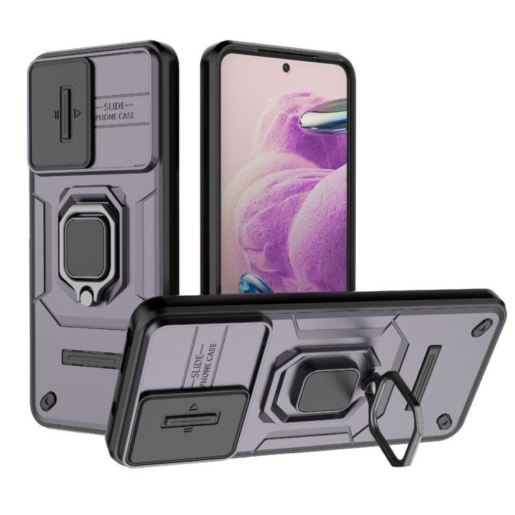 Sliding Camshield TPU + PC Shockproof Phone Case with Holder, Series 1