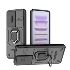 Sliding Camshield TPU + PC Shockproof Phone Case with Holder, For Xiaomi Redmi K60 5G