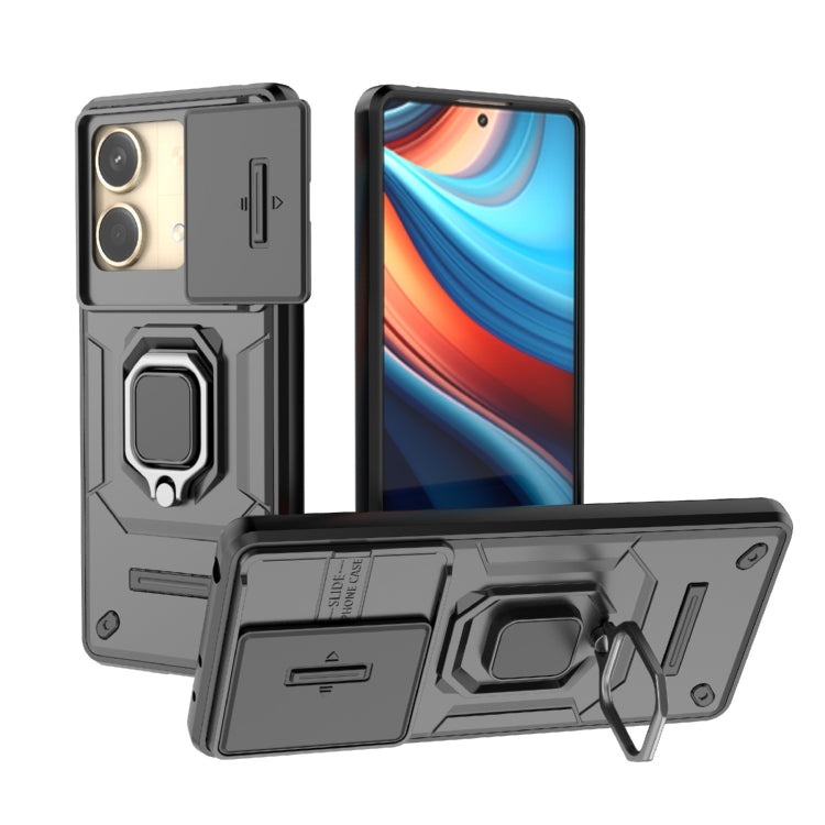 Sliding Camshield TPU + PC Shockproof Phone Case with Holder, Series 1