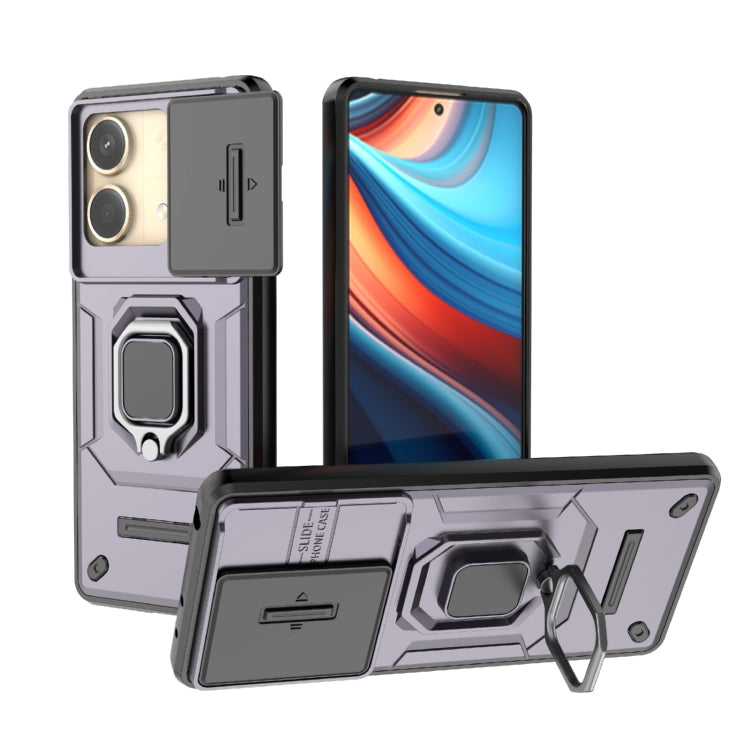 Sliding Camshield TPU + PC Shockproof Phone Case with Holder, Series 1