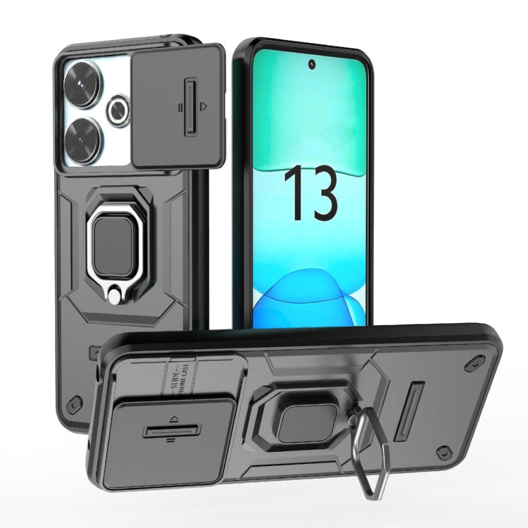 Sliding Camshield TPU + PC Shockproof Phone Case with Holder, Series 1