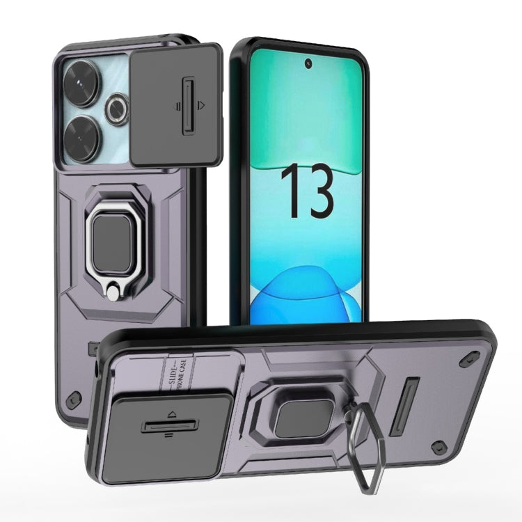 Sliding Camshield TPU + PC Shockproof Phone Case with Holder, Series 1