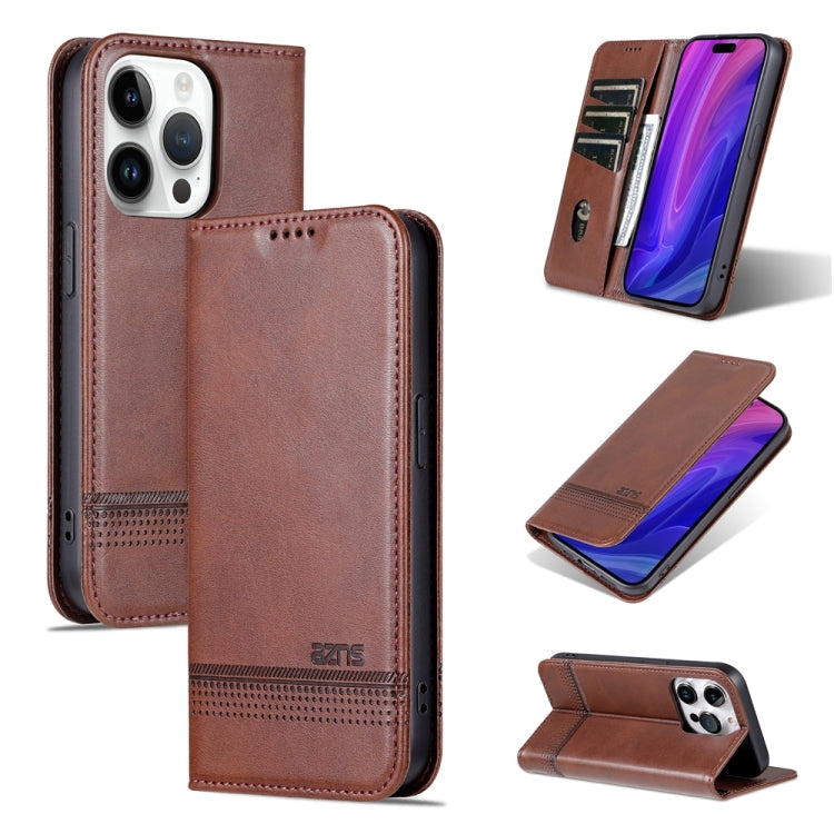 AZNS Magnetic Calf Texture Flip Leather Phone Case