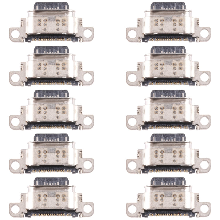 10 PCS Charging Port Connector, For Samsung Galaxy Quantum 2 SM-A826, For Samsung Galaxy S21 FE 5G SM-G990B, For Samsung Galaxy M12 SM-M127F, For Samsung Galaxy Xcover SM-G525F