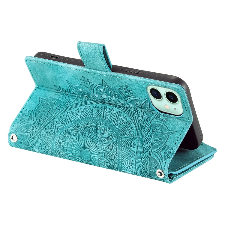 Multi-Card Totem Zipper Leather Phone Case, Series 1