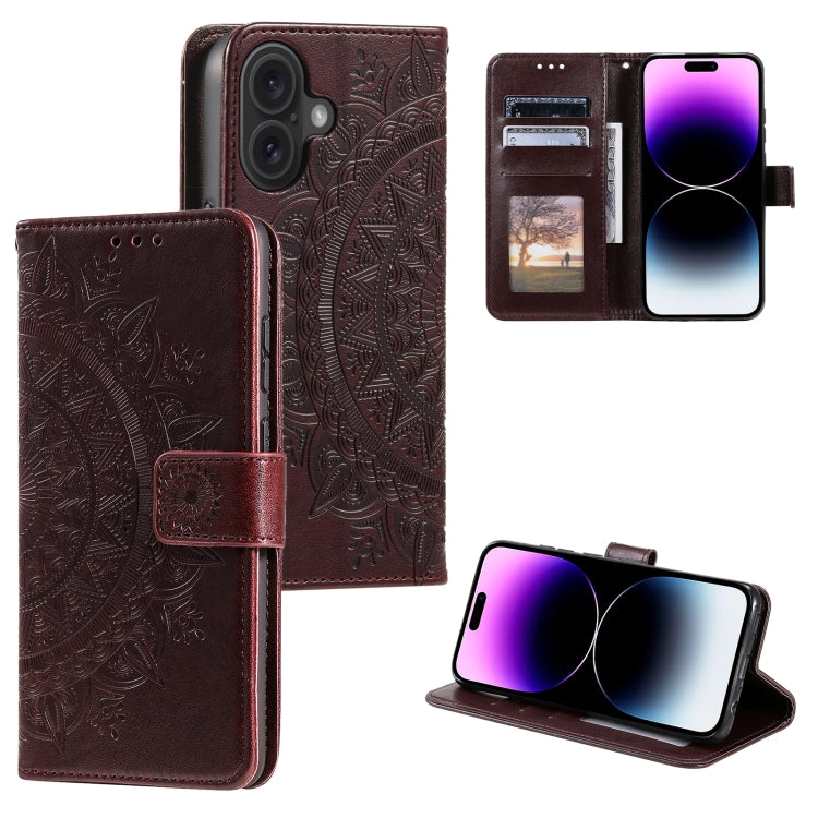 Totem Flower Embossed Leather Phone Case, Series 1