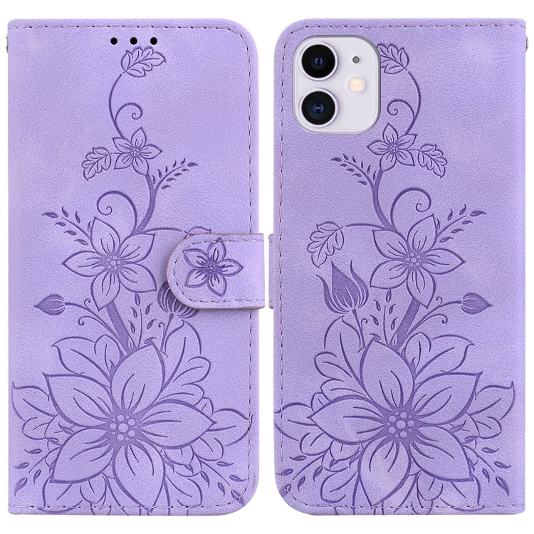 Lily Embossed Leather Phone Case, Series 1