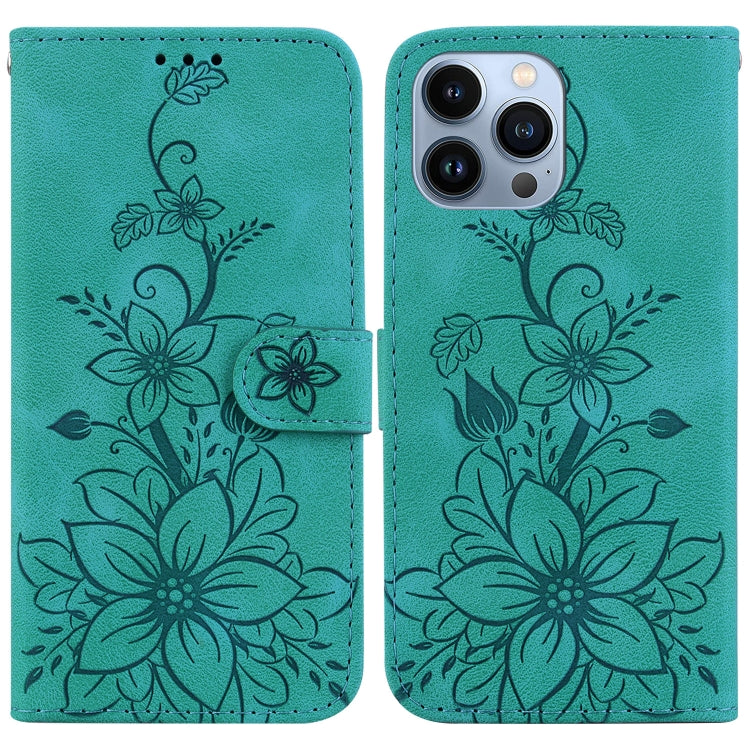 Lily Embossed Leather Phone Case, Series 1