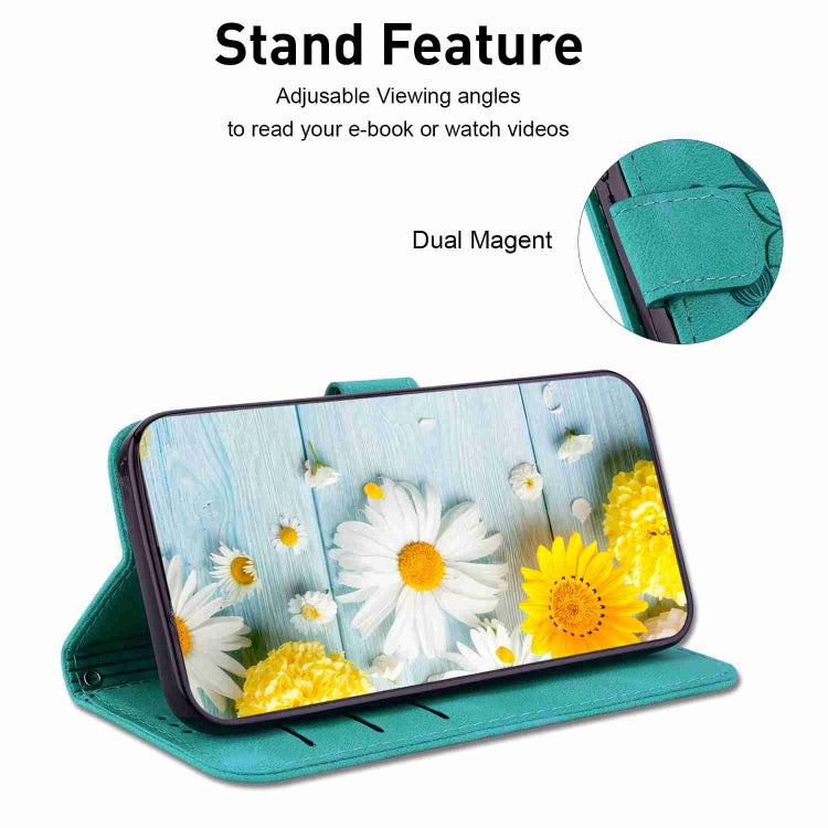 Lily Embossed Leather Phone Case, For iPhone XS / X, For iPhone XR, For iPhone XS Max, For iPhone 8 Plus / 7 Plus
