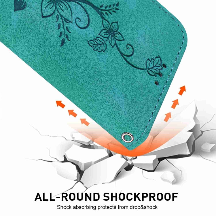 Lily Embossed Leather Phone Case, For iPhone XS / X, For iPhone XR, For iPhone XS Max, For iPhone 8 Plus / 7 Plus