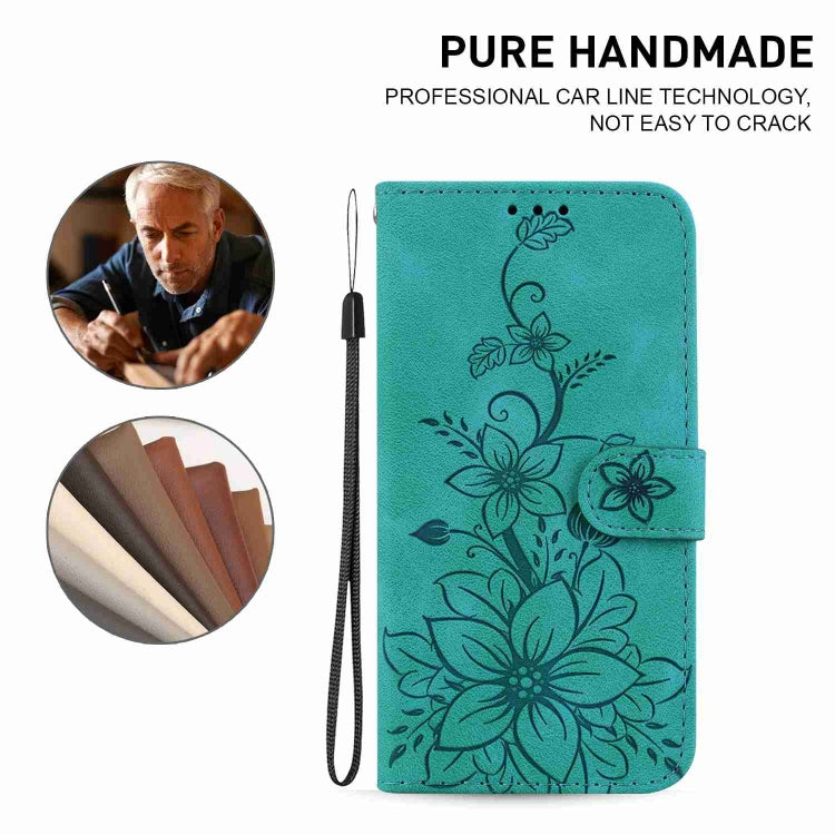 Lily Embossed Leather Phone Case, For iPhone XS / X, For iPhone XR, For iPhone XS Max, For iPhone 8 Plus / 7 Plus