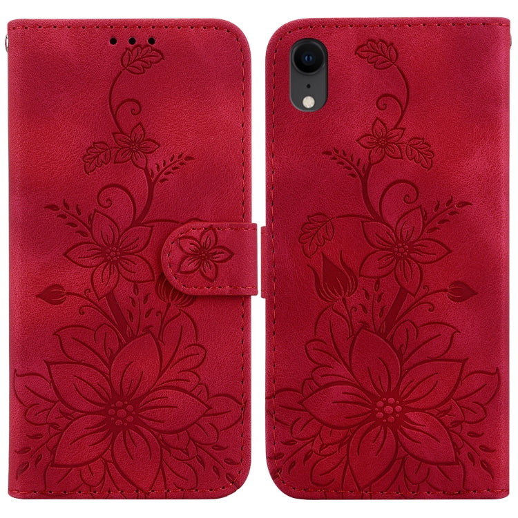 Lily Embossed Leather Phone Case, Series 1