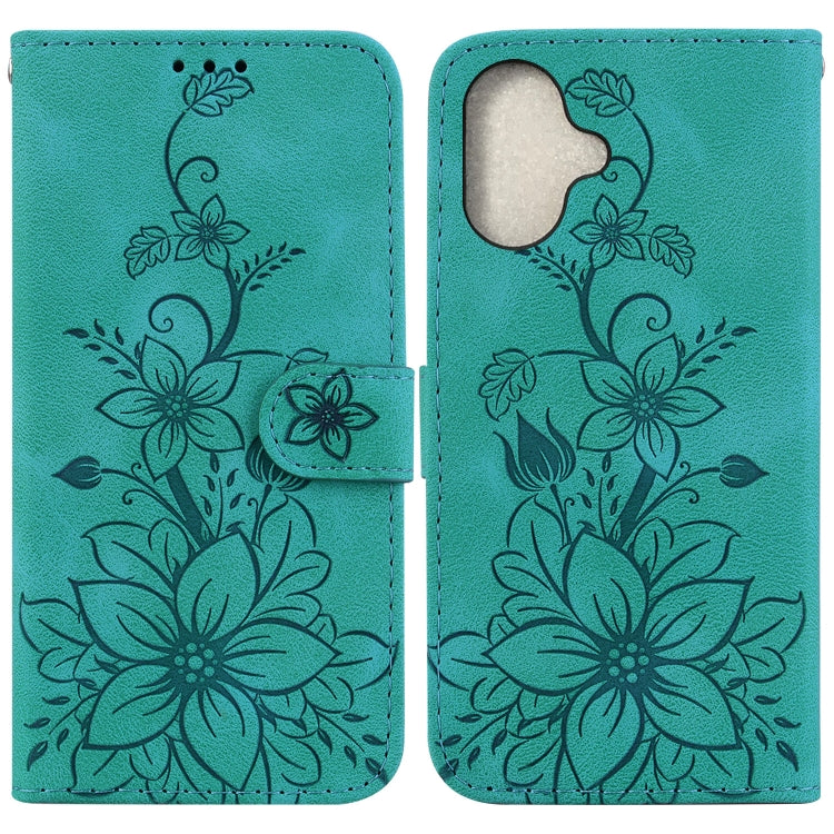 Lily Embossed Leather Phone Case, Series 1