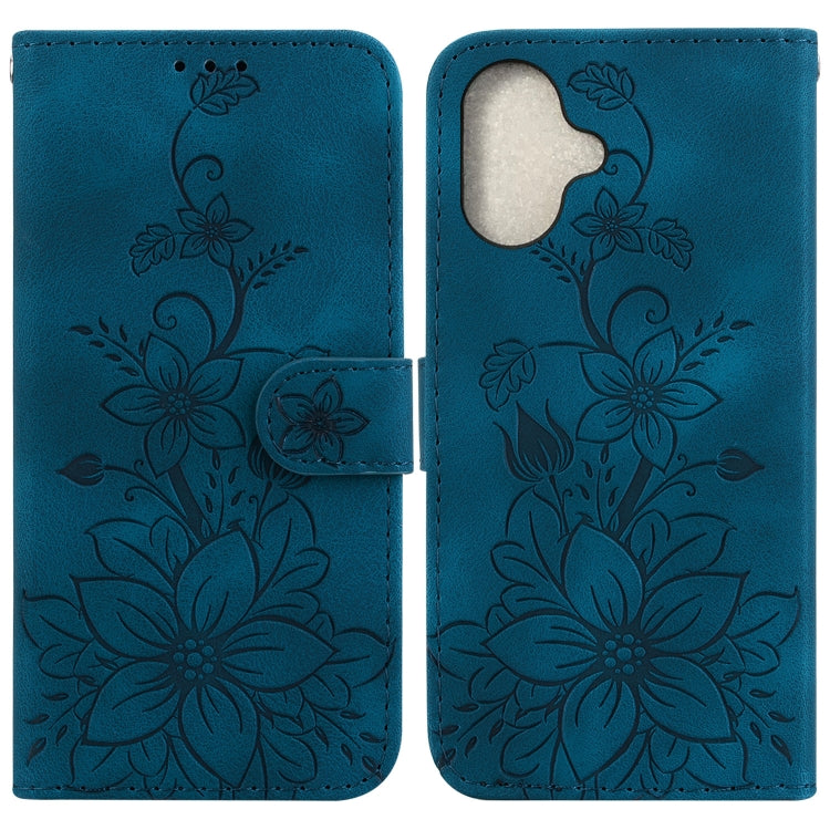 Lily Embossed Leather Phone Case, Series 1