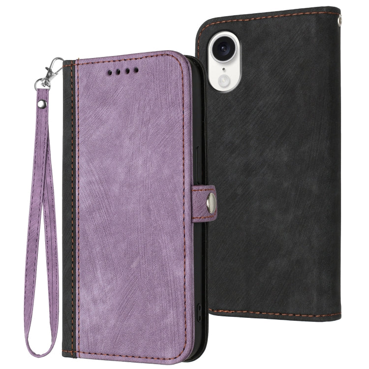 Side Buckle Double Fold Hand Strap Leather Phone Case, Series 1