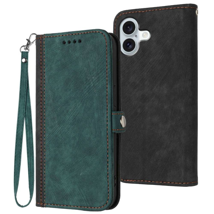 Side Buckle Double Fold Hand Strap Leather Phone Case, Series 1