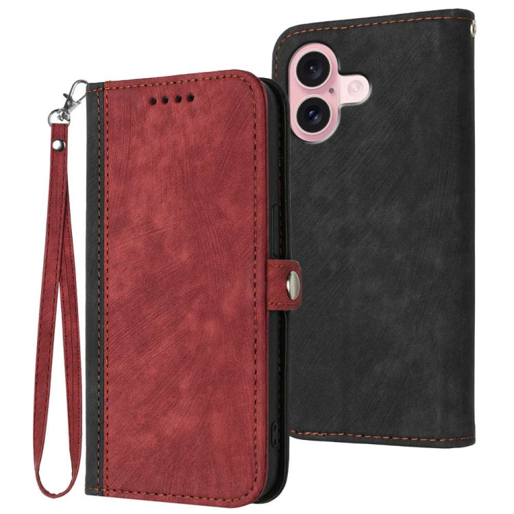 Side Buckle Double Fold Hand Strap Leather Phone Case, Series 2