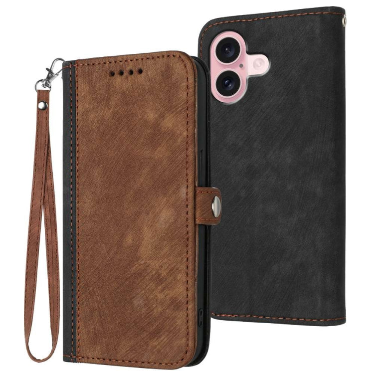 Side Buckle Double Fold Hand Strap Leather Phone Case, Series 2