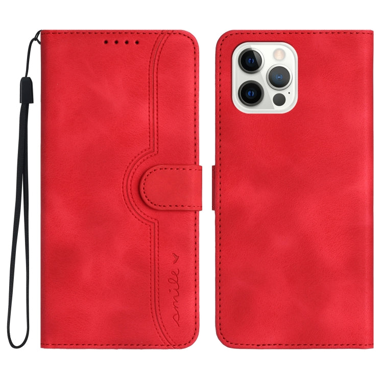 Heart Pattern Skin Feel Leather Phone Case, Series 1