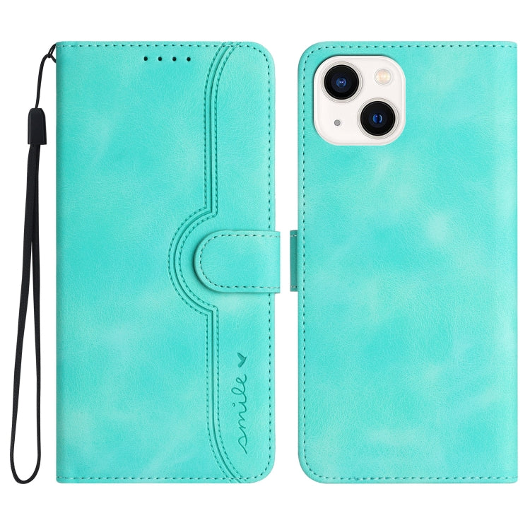 Heart Pattern Skin Feel Leather Phone Case, Series 1