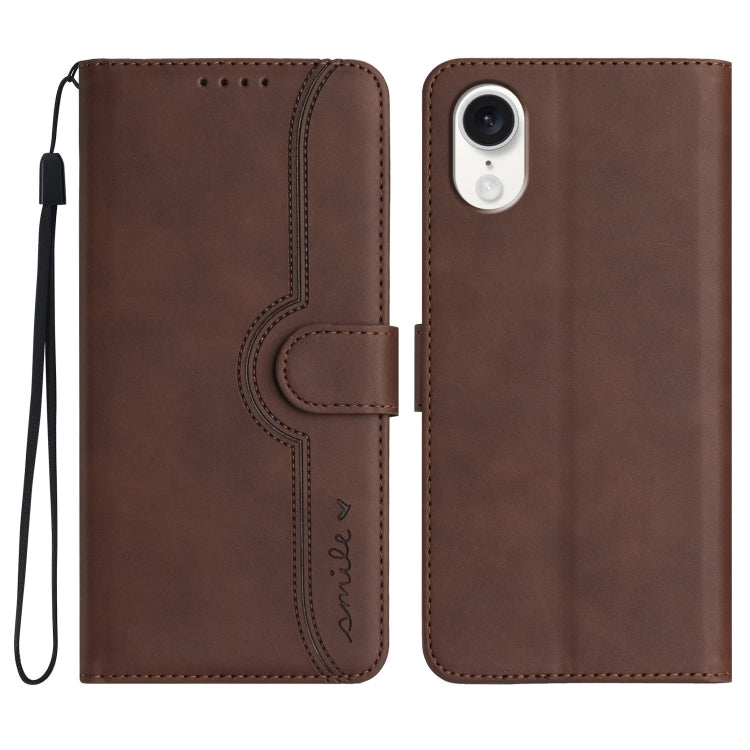 Heart Pattern Skin Feel Leather Phone Case, Series 1