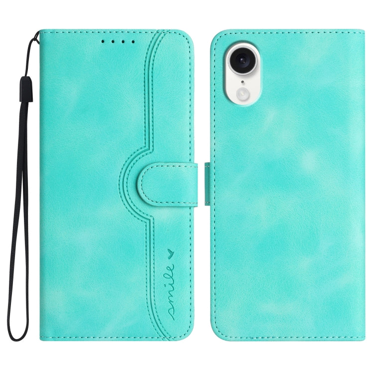 Heart Pattern Skin Feel Leather Phone Case, Series 1