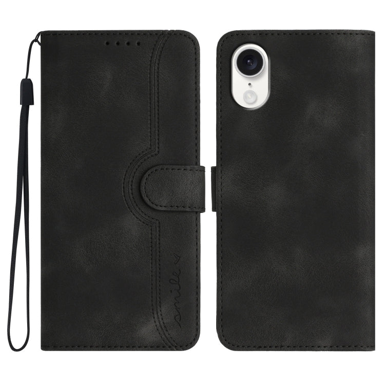 Heart Pattern Skin Feel Leather Phone Case, Series 1