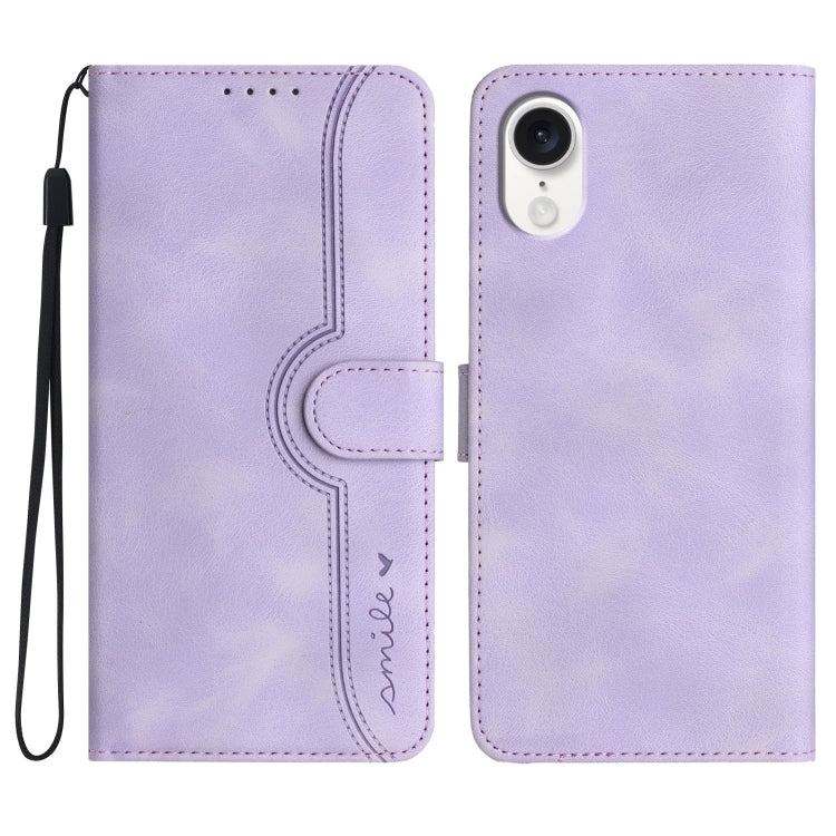 Heart Pattern Skin Feel Leather Phone Case, Series 1