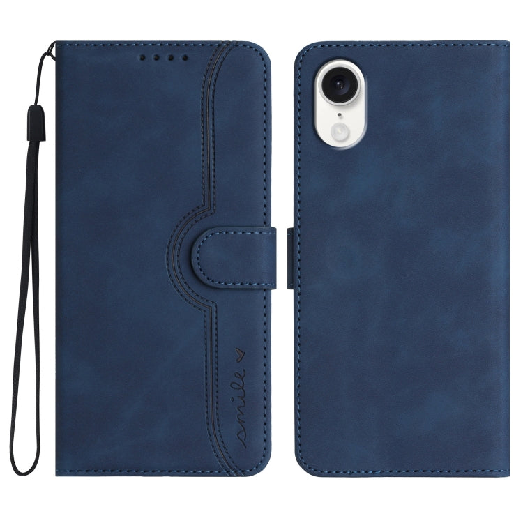 Heart Pattern Skin Feel Leather Phone Case, Series 1