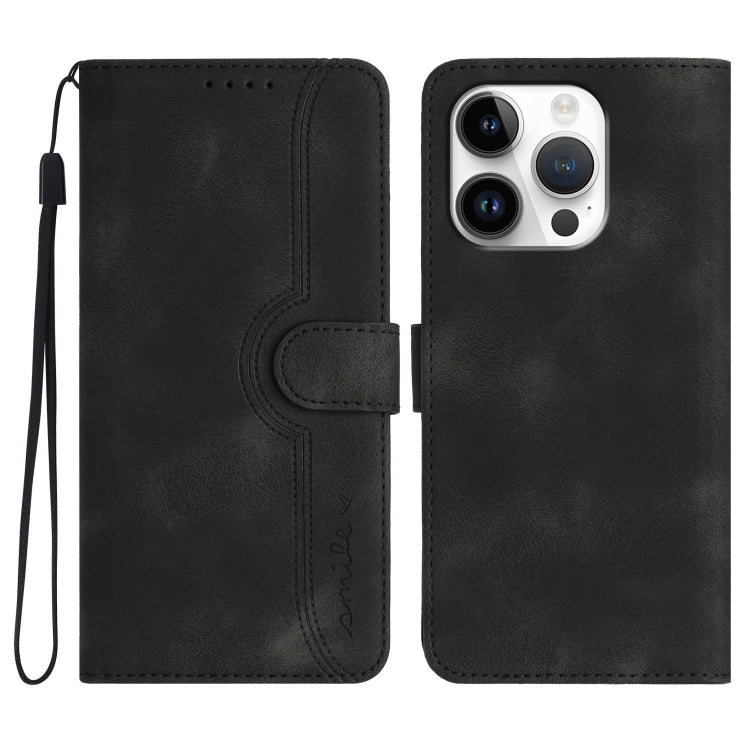 Heart Pattern Skin Feel Leather Phone Case, Series 1