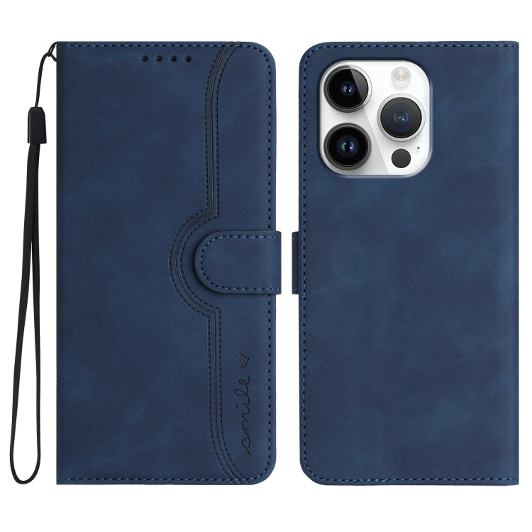 Heart Pattern Skin Feel Leather Phone Case, Series 1