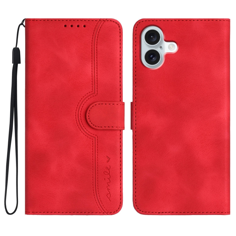 Heart Pattern Skin Feel Leather Phone Case, Series 1