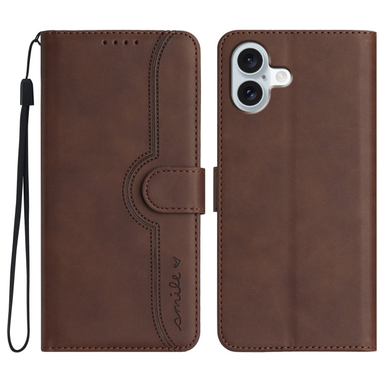 Heart Pattern Skin Feel Leather Phone Case, Series 1